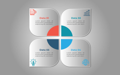 Einfaches Vektor-Infodiagramm-Präsentationsdesign.