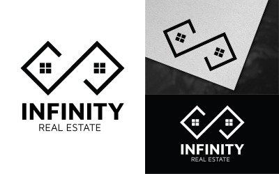 Infinity logotyp malldesign