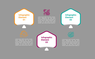 Infografik-Design im Polygon-Stil, Vektor-EPS