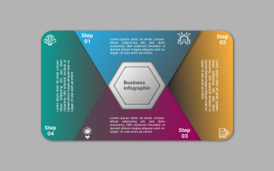 Modello di progettazione di elementi infografici semplici.