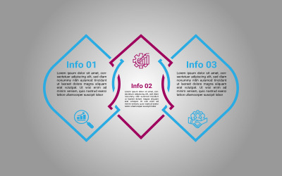 Prosty projekt elementu infografiki wektorowej