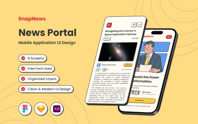 SnapNews - Мобильное приложение новостного портала необрутализма