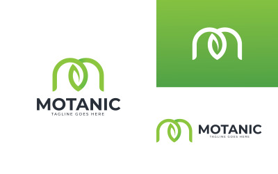 Design del modello logo foglia M