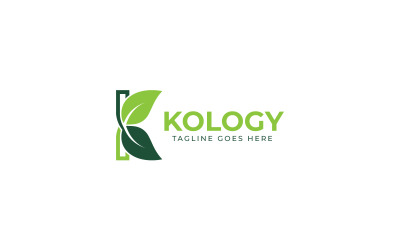 Дизайн шаблона логотипа K Leaf