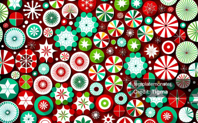 Download digital de padrão festivo de Natal