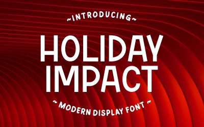 Holiday Impact - Fonte de exibição moderna