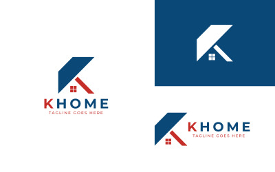 K Home sjabloonontwerp logo