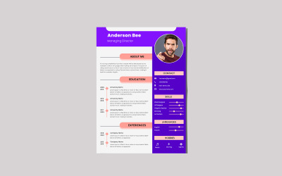 Modèle de CV Combind | Modèle de conception de CV