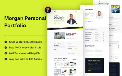 Morgan Creative Multipurpose Personal Portfolio Mall