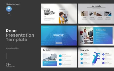 Rose Keynote-presentatiesjabloon