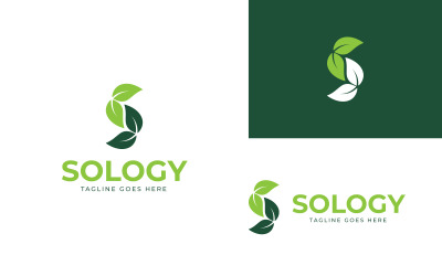 S Yaprak Logo Tasarım Şablonu