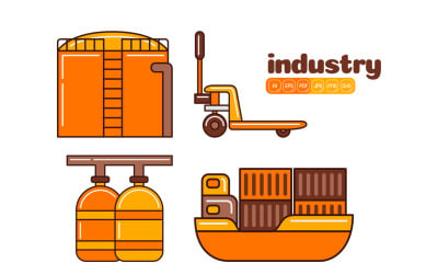 Industrie-Icon-Vektorpaket #07