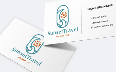 Logo dell&amp;#39;agente di viaggio Sunset v.3
