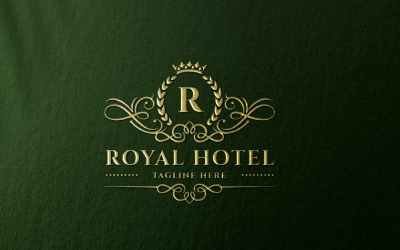 Логотип королевского отеля буква R