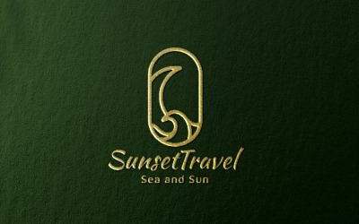 Logotipo del agente de viajes Sunset v.2