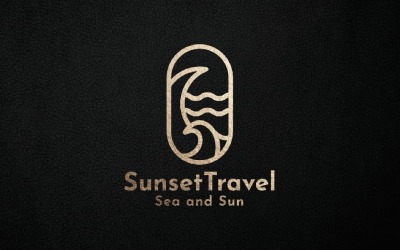 Logotipo del agente de viajes Sunset v.4
