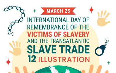 12. Ofiary niewolnictwa i ilustracja transatlantyckiego niewolnika