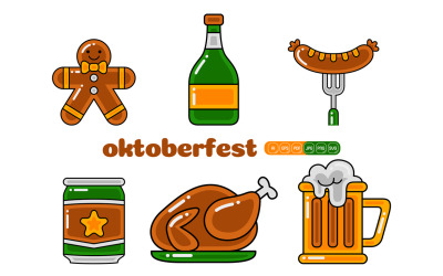 Paquete de vectores Oktoberfest n.° 01