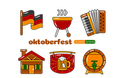 Pakiet wektorowy Oktoberfest #02