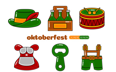 Oktoberfest-Vektorpaket #03