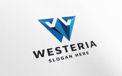 Вестерія Літера W Шаблон логотипу
