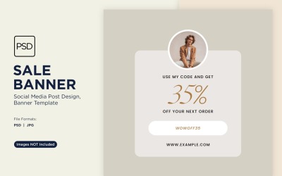 Fashion Frenzy Sale Banner Design Template 11
