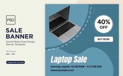 Laptop Exclusive Flash Sale Banner Design Template 1
