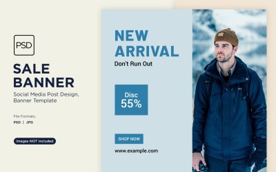 New Arrival Fashion Sale Banner Design Template 4