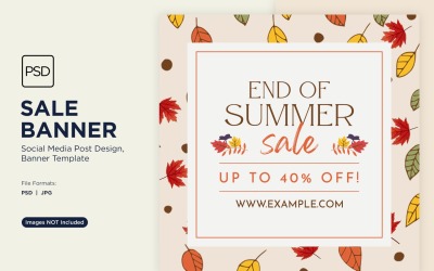 Summer Stylin Seasonal Sale Banner Design Template 1