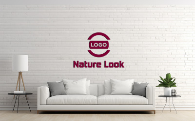 Brick Wall Logo Mockup Design