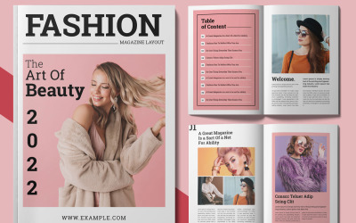 Fashion Magazine Templates Layout