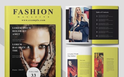Fashion Style Magazine Template