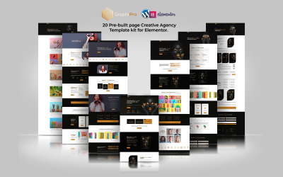 GraphiPro - Premium Dijital Ajans Elementor Pro Şablon Seti