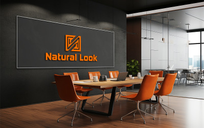 Interior Office Logo Mockup