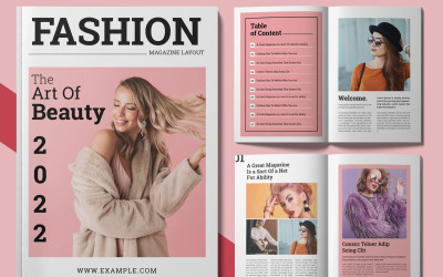 Moda Dergisi Şablonları Düzeni
