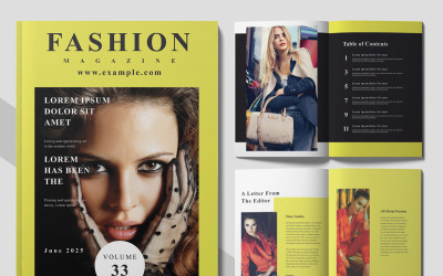 Moda Stili Dergisi Şablonu