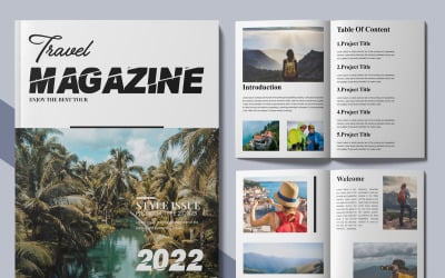 Travel Magazine Templates Layout