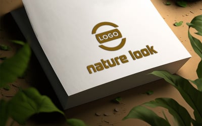 White Paper Logo Mockup Design
