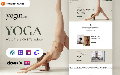 Yogin - Yoga ve Egzersiz WordPress Elementor Teması