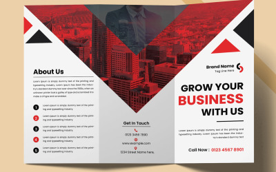 Brochure a tre ante aziendale creativa