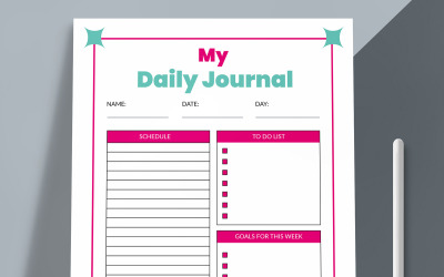 Daily Planner Layout Template