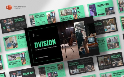 Dvision - modelo de Powerpoint de programa de TV