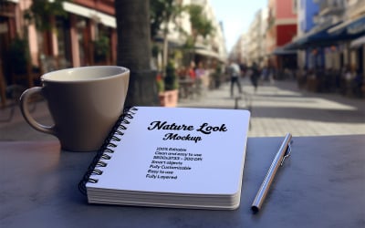 Notebook Mockup Design Template