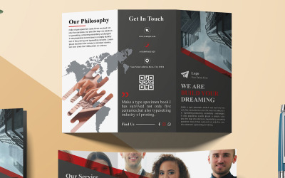 Professionelle Business-Trifold-Broschüre