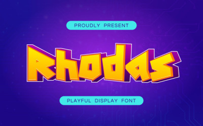 Rhodas Fancy Font Style Design