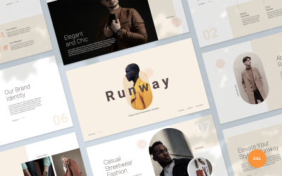 Runway - Modeshowpresentatie Google SlidesTemplate