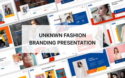 Шаблон презентации Google Slides Unknwn Fashion Branding