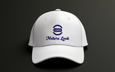 White Cap Logo Mockup Design