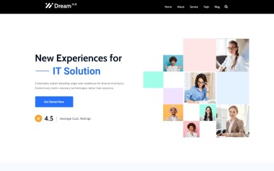 DreamHub — ИТ-решение и тема WordPress для целевой страницы