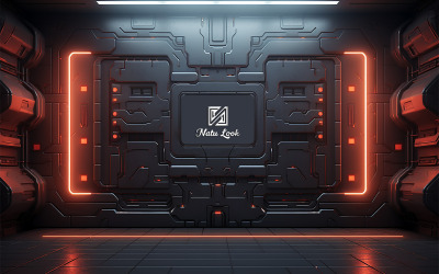 Electronic Cover Board Logo Mockup